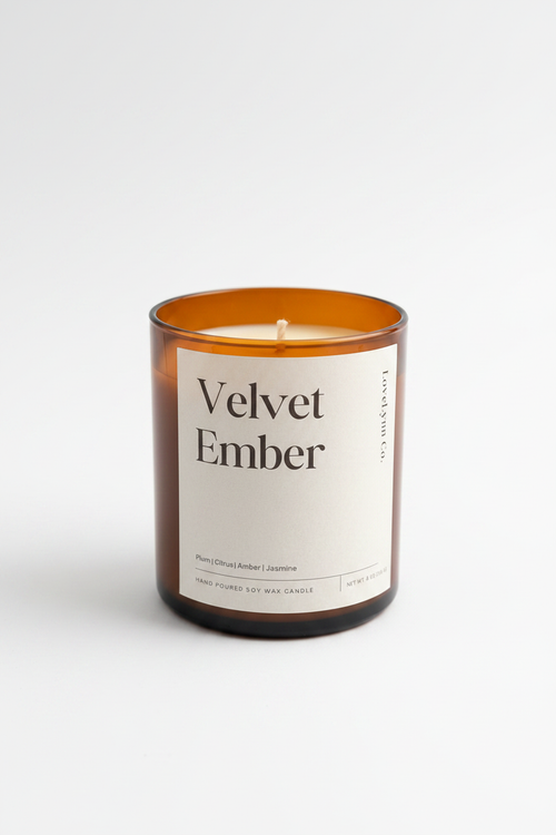 Velvet Ember - white background